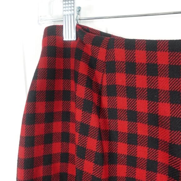 Jones New York Petite Womens Wool Gingham Skirt Size 12P - Picture 2 of 9